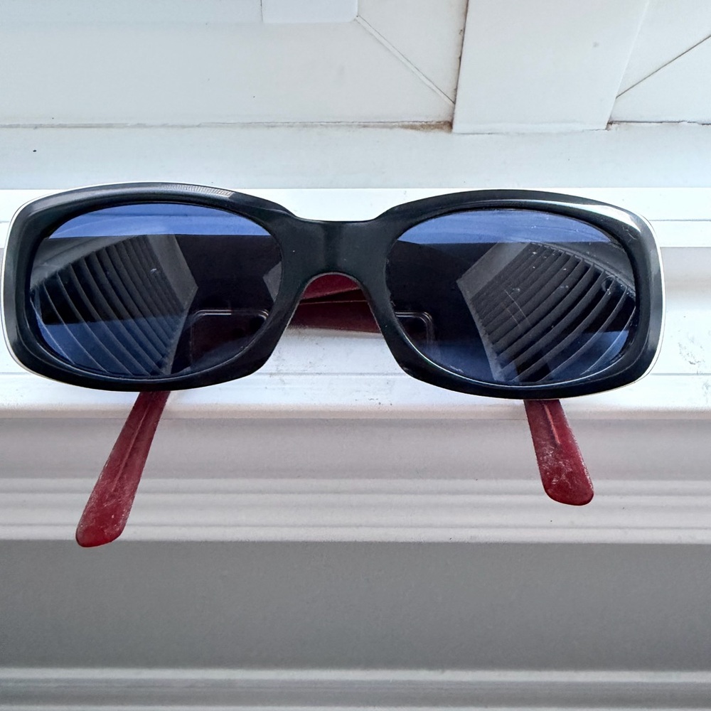 Vintage Y2K ESCADA Designer Zebra Sunglasses Women’s Rectangular